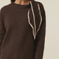 Athena Scarf Jumper Chocolate