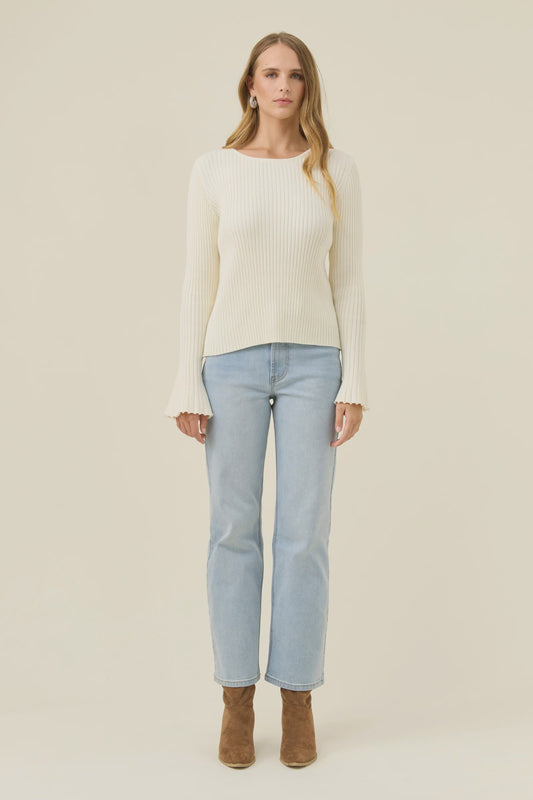 Darby Knit Top Ivory