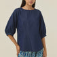 Sloane Denim Top Indigo