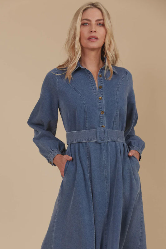 Freya Dress - Denim