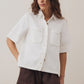NOA SHORT SLEEVE SHIRT / FRESH ECRU