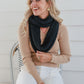 Elaina Black Snood Scarf