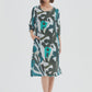 Curve Seam Print Dress