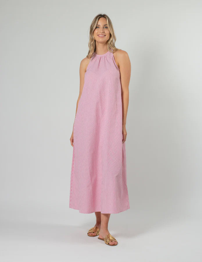 Nyla Dress Red Stripe