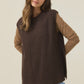 Miru Crew Knit Vest Chocolate