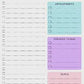 Pastel Daily Planner Note Pad