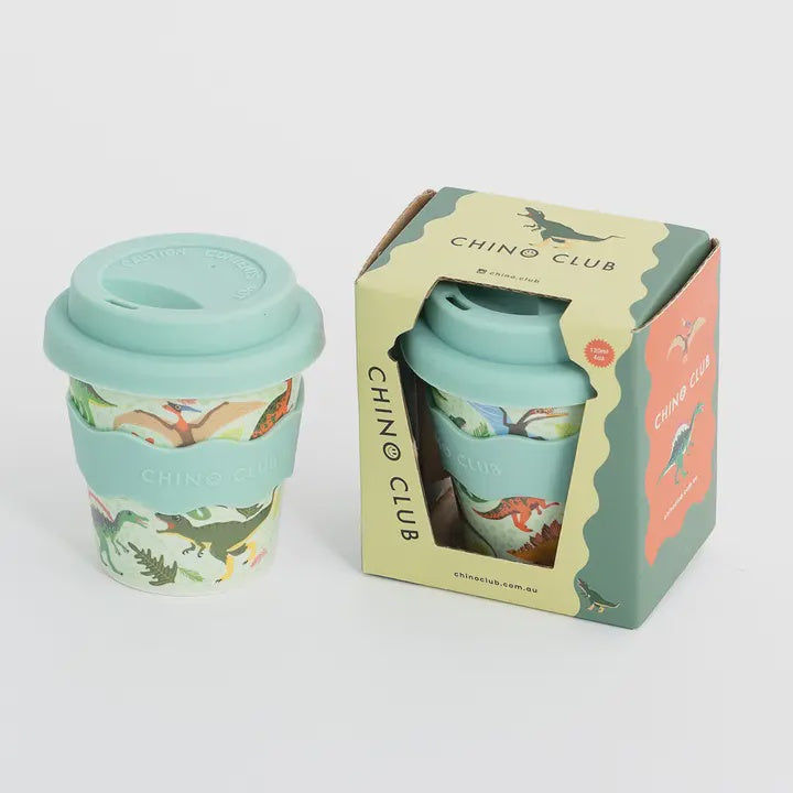 Green Dinosaur  Babychino Cup 4oz