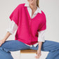 Valenza Knit Vest - Hot Pink