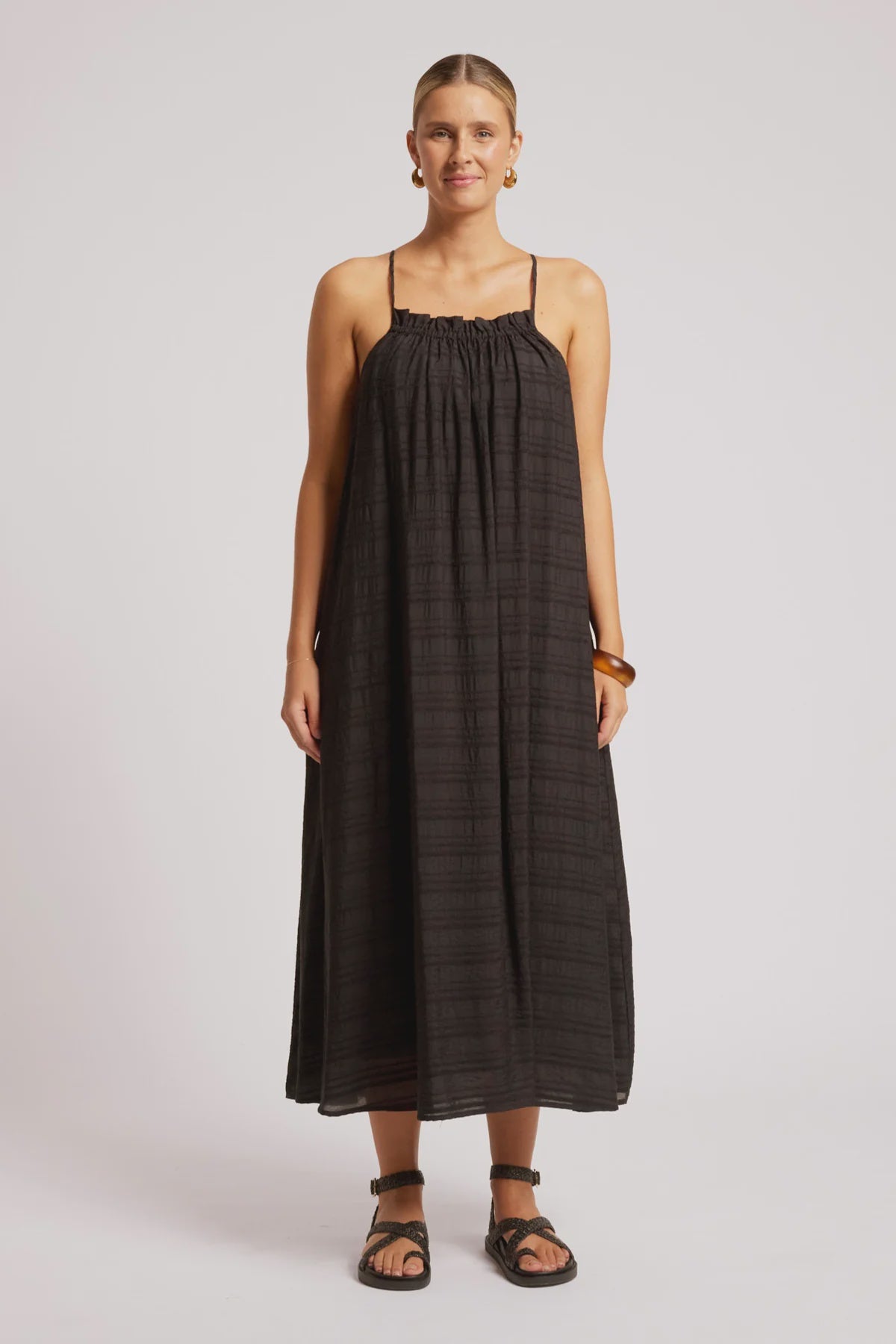 Sovana Tank Maxi Dress - Black