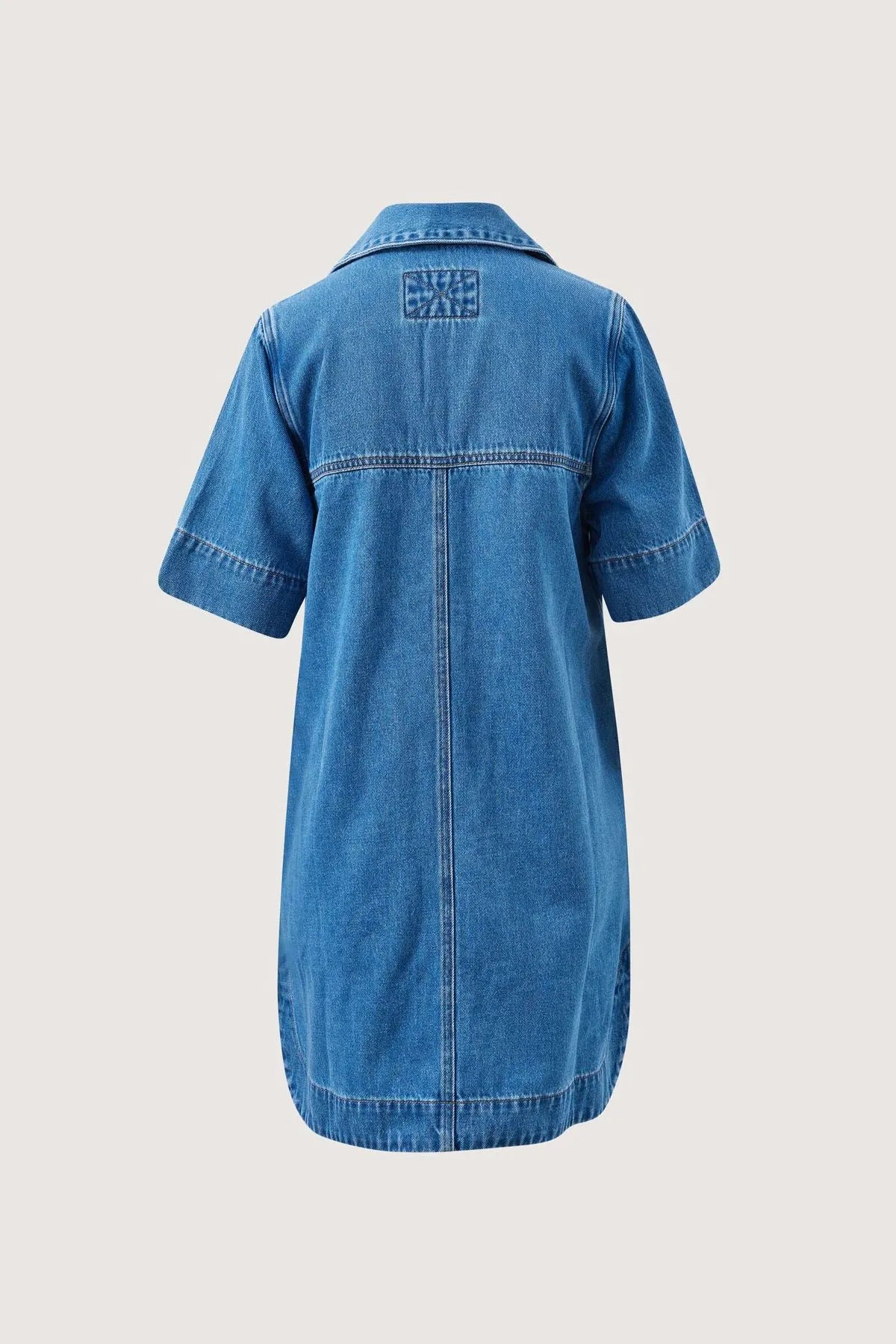 Bonnie Relaxed Shirt Dress - Fresh Indigo