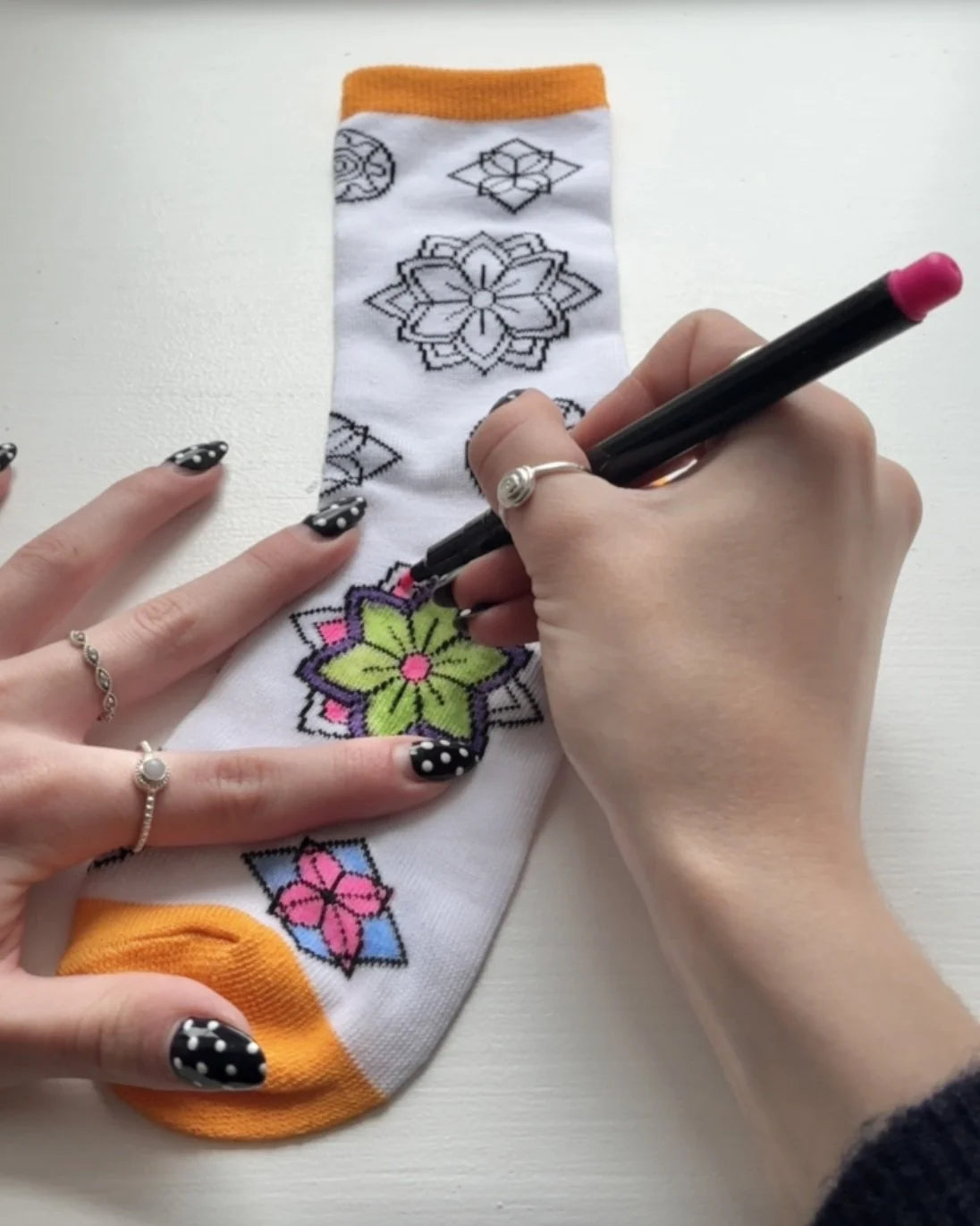 Doodle Socks - Colour Your Own Socks in Tube