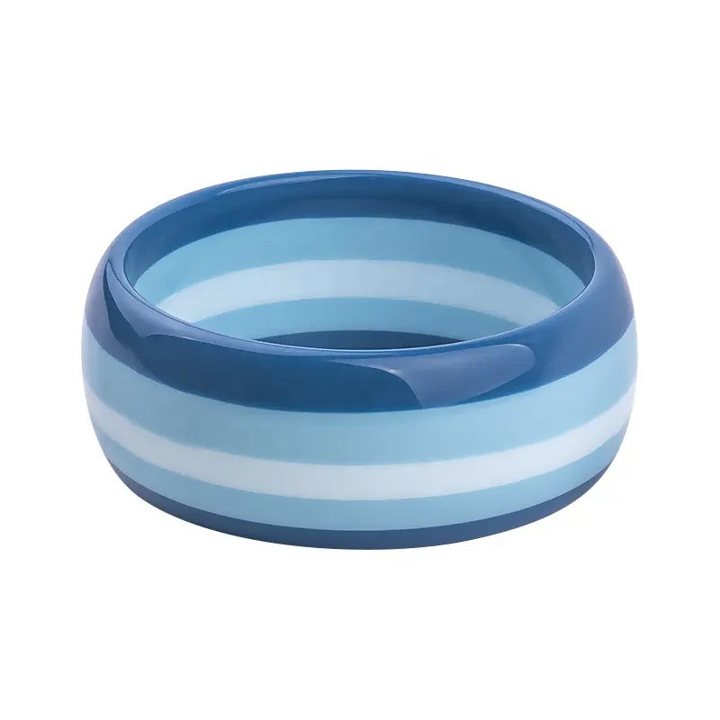 Rainbow Resin Bangle Sky Blues