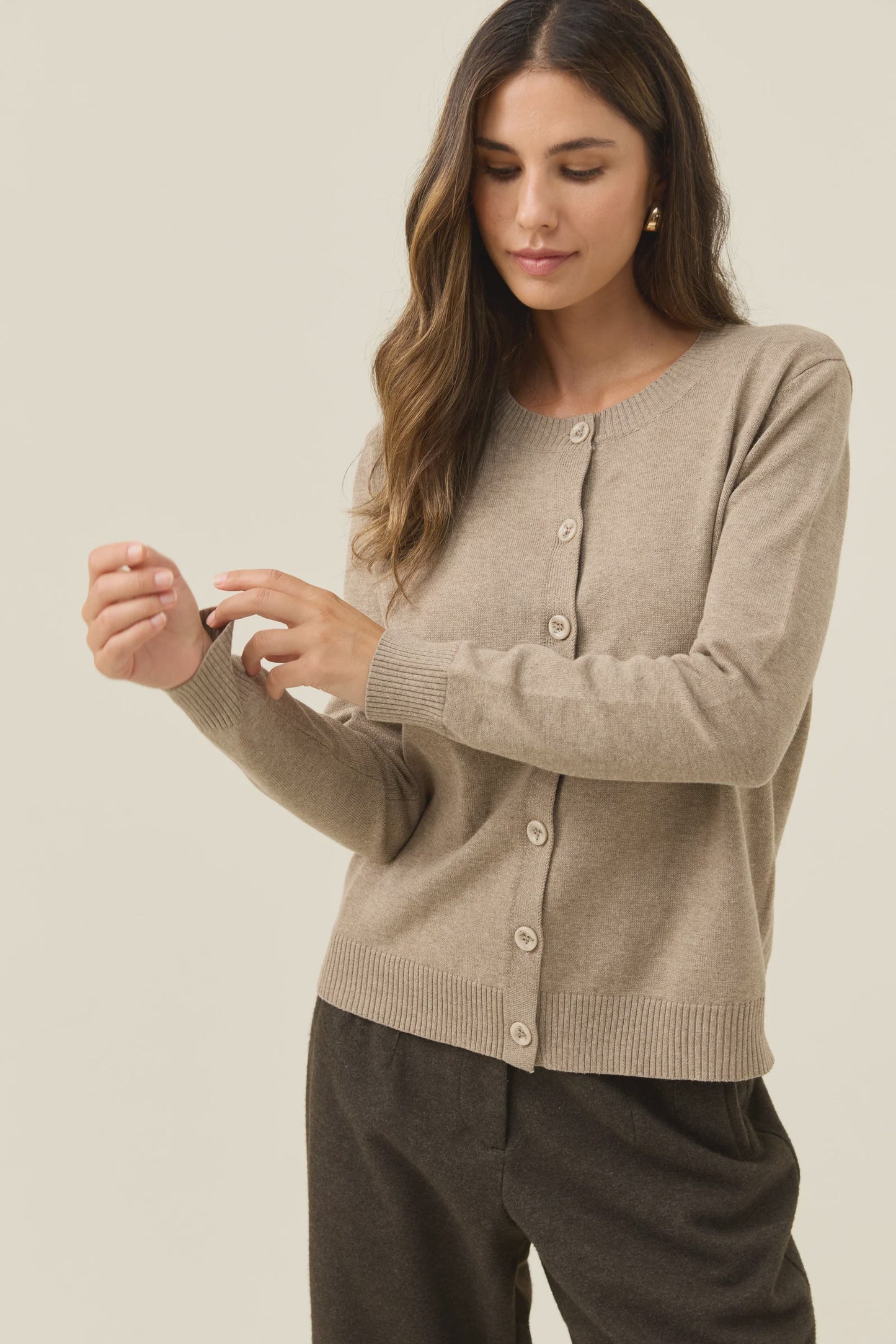 Darby Cardigan Stone