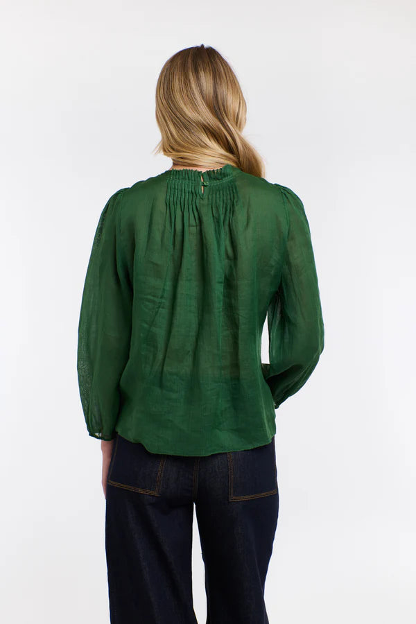 Ariel Long Sleeve Top - Moss