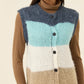 Pallas Stripe Knit Vest - Ice Blue