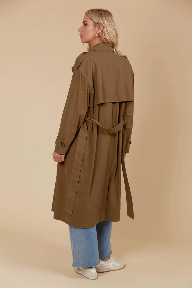 Freya Trench Coat - Toffee