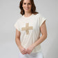 Cuff Tee Zebra Cross - Cream