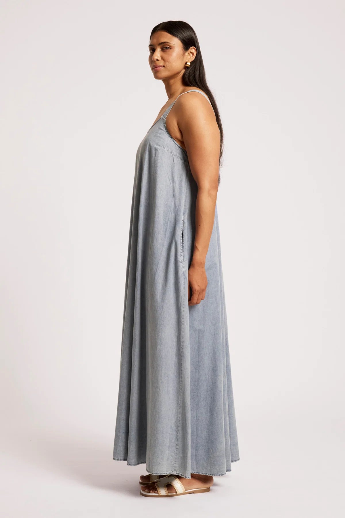 Roam Tank Maxi Dress - Denim