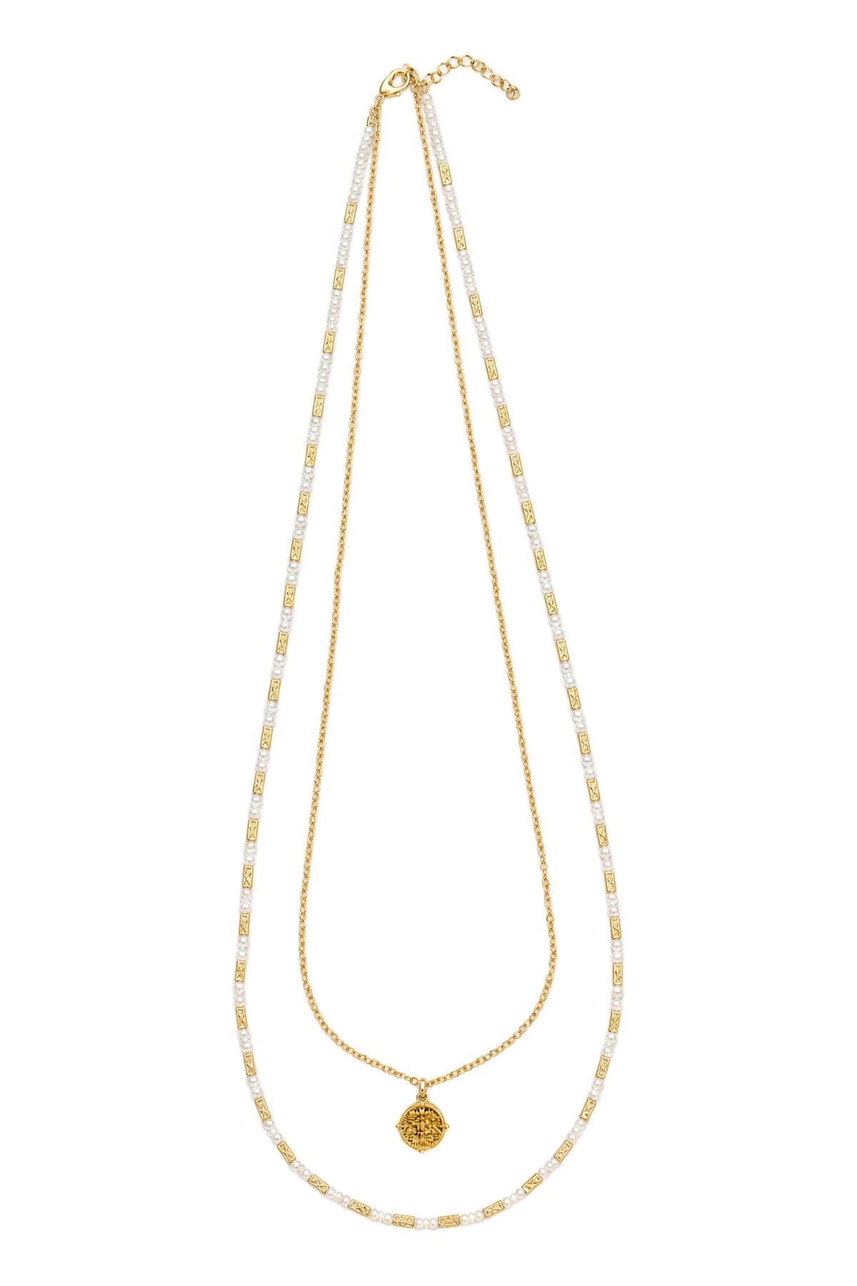 Frida Necklace - Gold/White