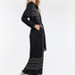 Lorena Print Dress - Black
