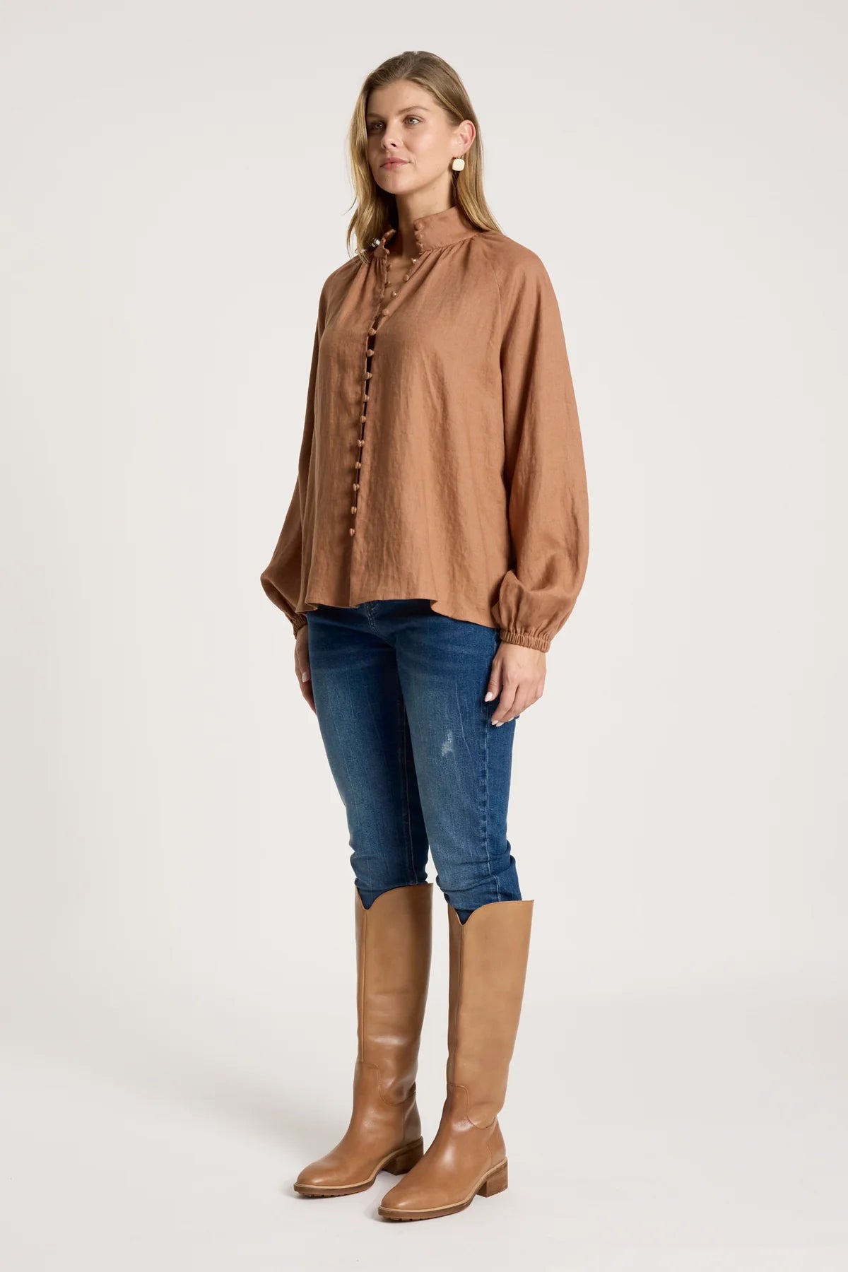 Bajau Button Shirt - Clay