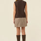 Darby Knit Vest - Chocolate