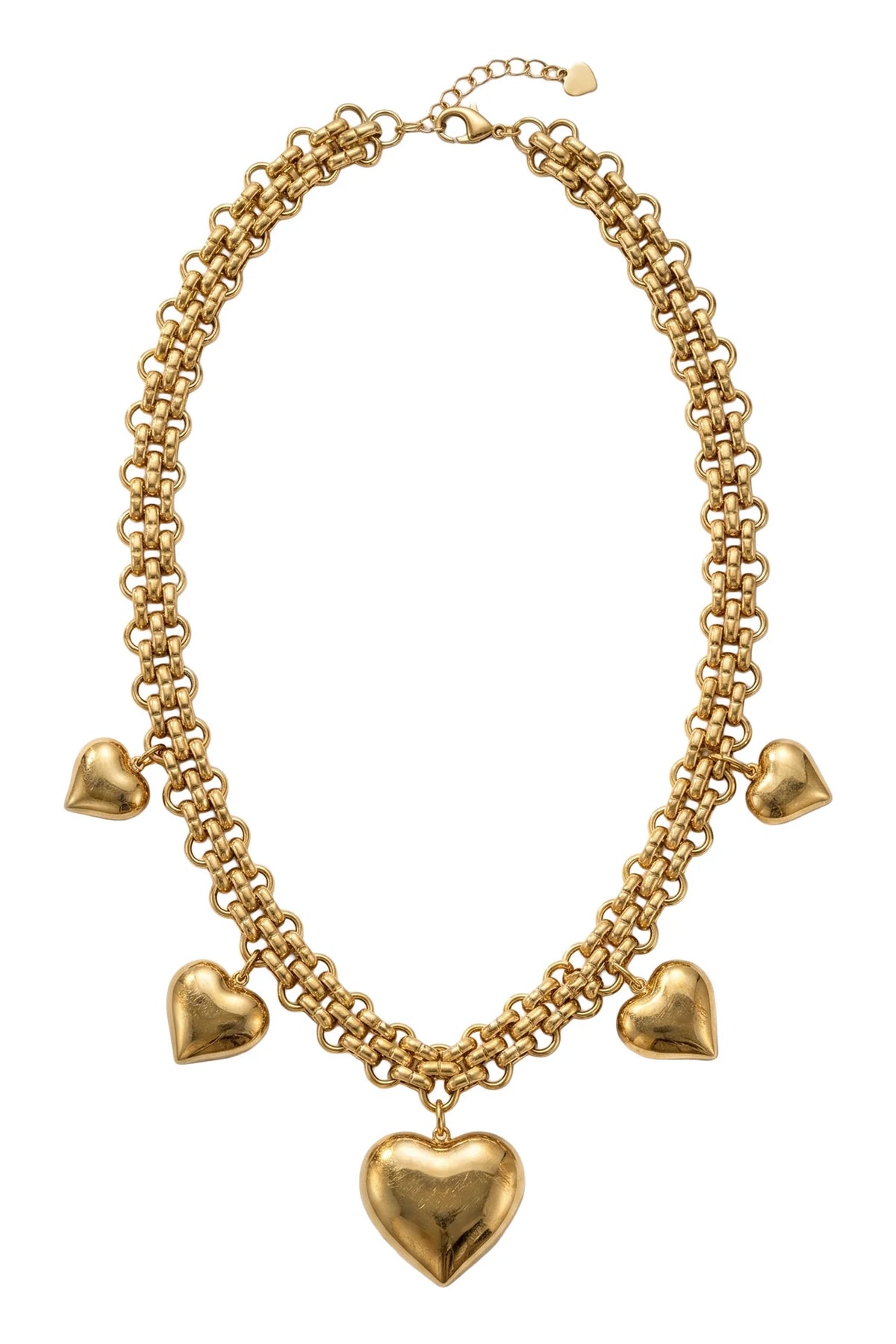 Zambesi Charm Gold Necklace - Heart