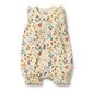 Summer Garden Organic Ruffle Zipsuit