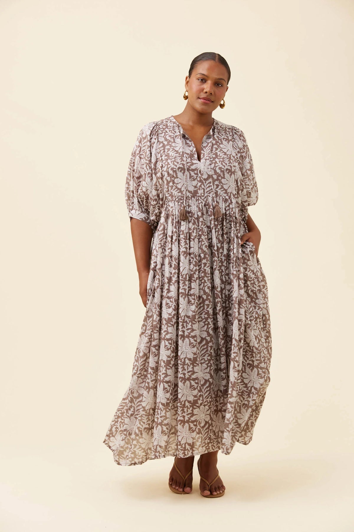 Wilma Maxi Dress - Taupe