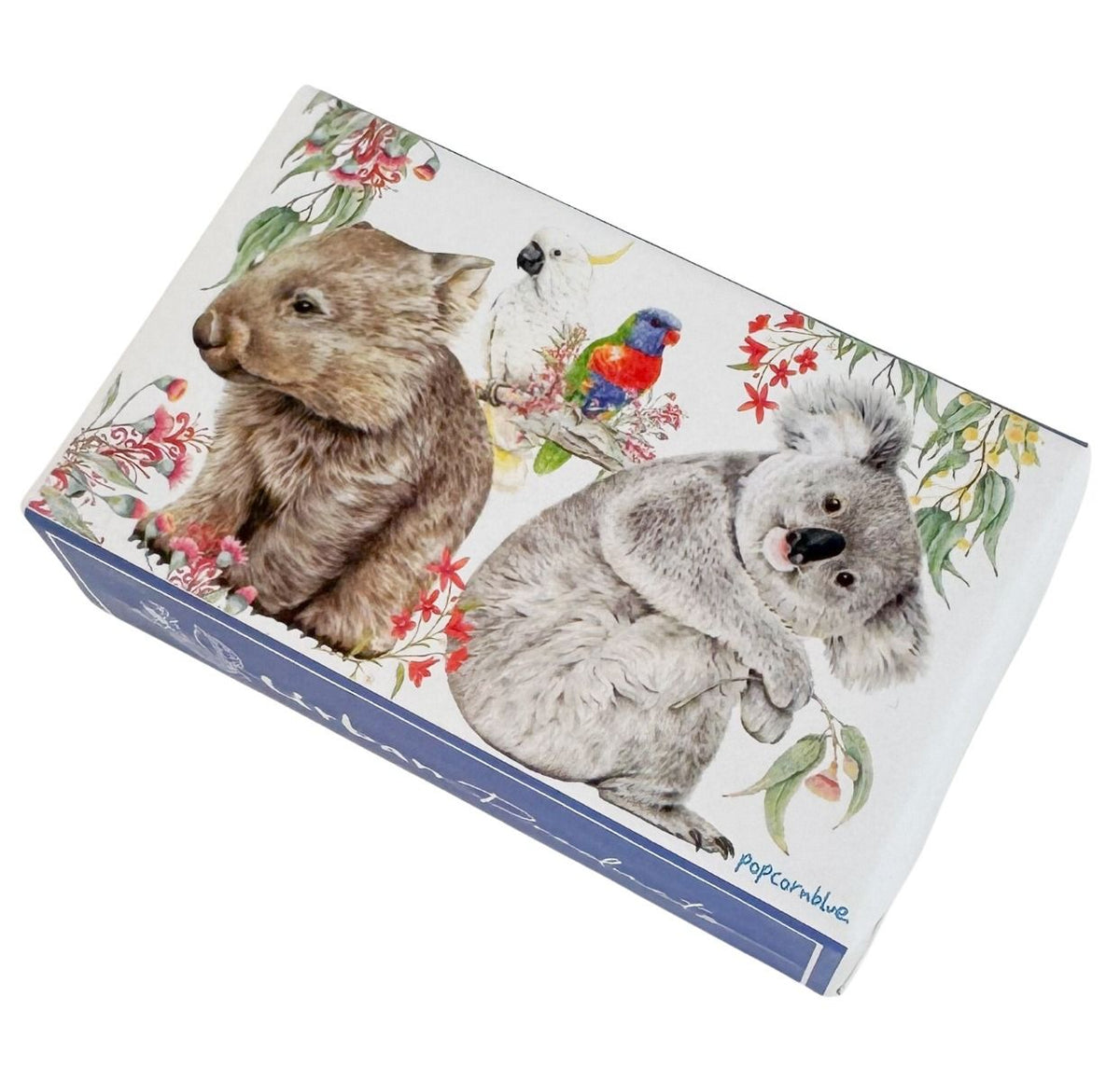 Popcorn Blue Australiana Soap White & Blue