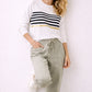Bally Sweater White - Stripes