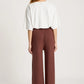 Samira Knit Pant - Mahogany