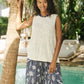 Olympus Applique Tank - Sand