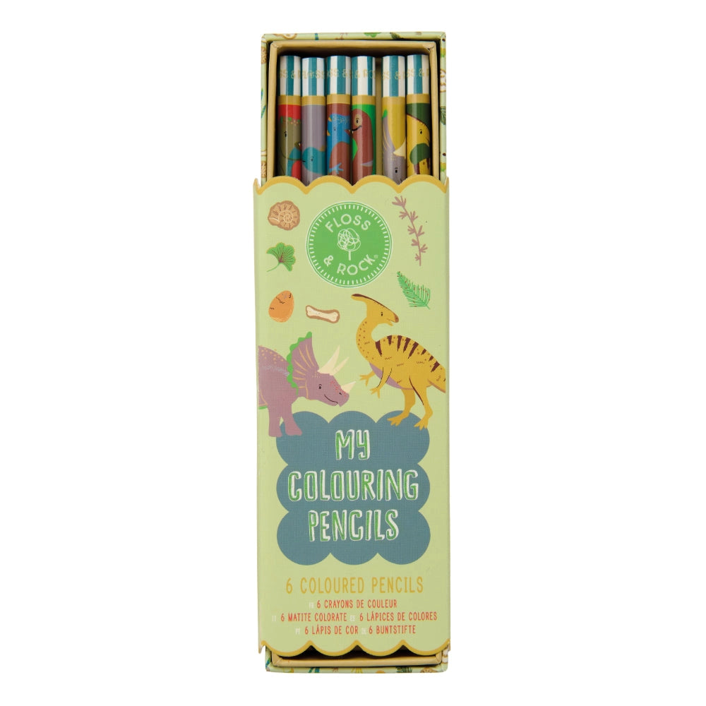 Floss & Rock My Colouring Pencils - Dinosaurs