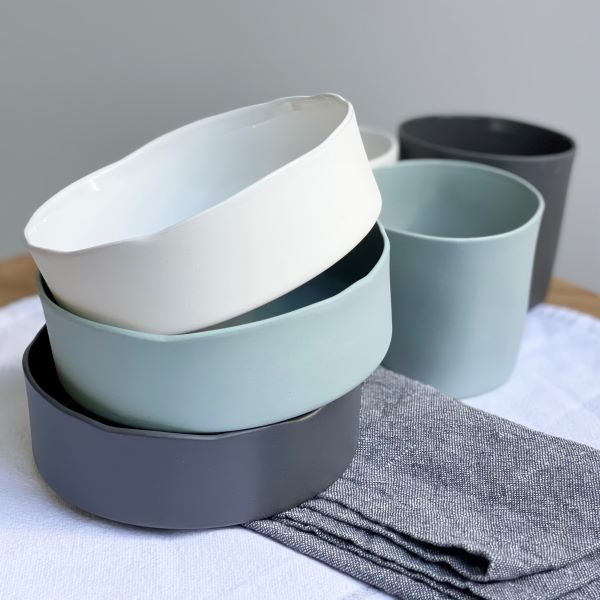 Flax Vue Bowl 12 diameter White