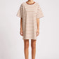 Paloma Striped Dress - Dune/White