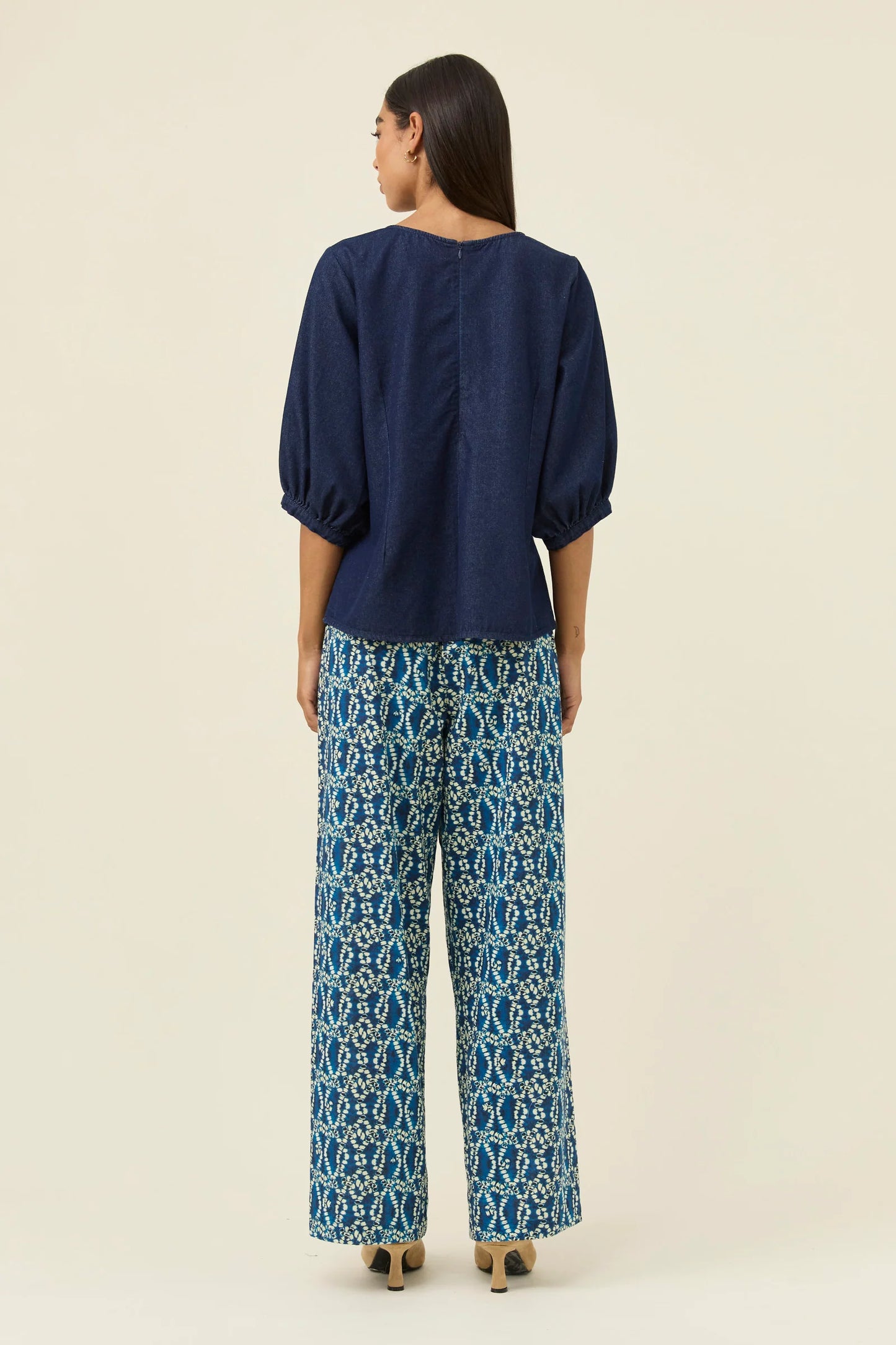 Sloane Denim Top Indigo