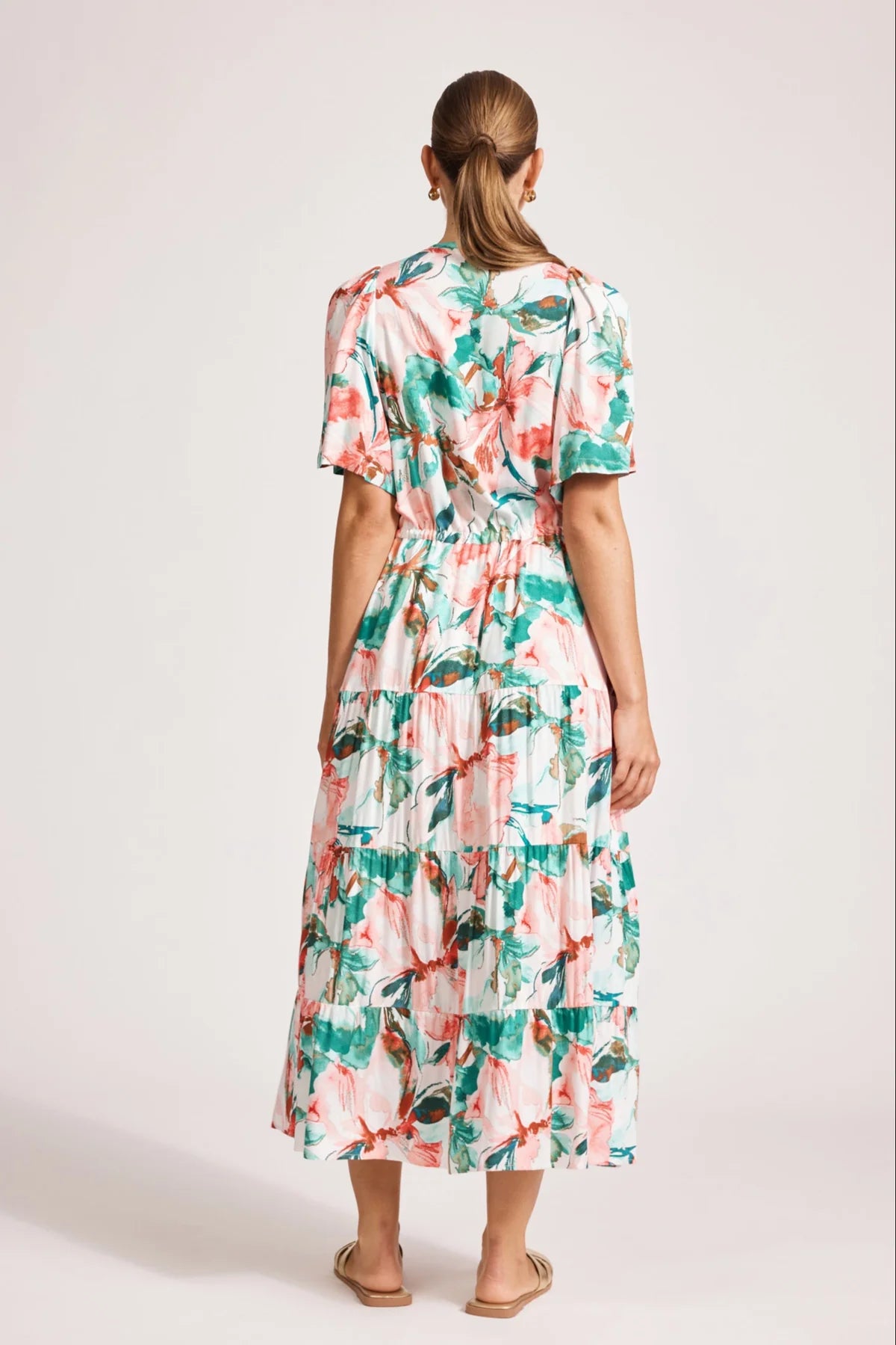 Alegria Tiered Maxi Dress - Estate