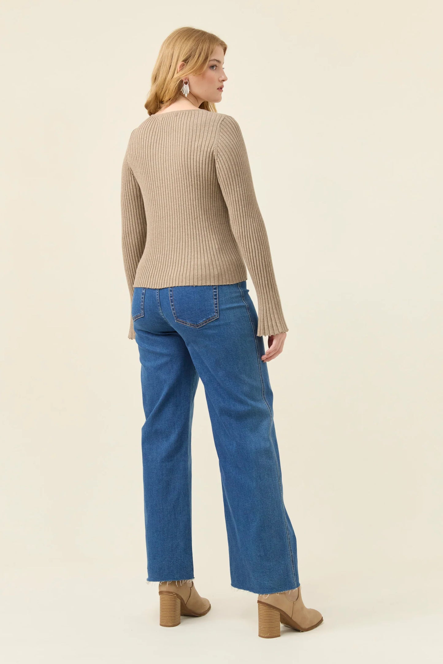 Darby Knit Top Stone