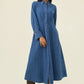 Sloane Denim Maxi Dress - Check