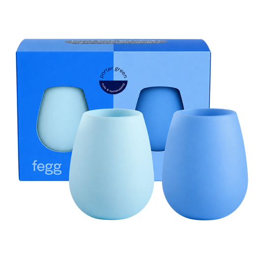 sky + kingfisher | fegg | silicone unbreakable glasses