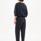BARREL LEG LOUNGE PANT - Navy