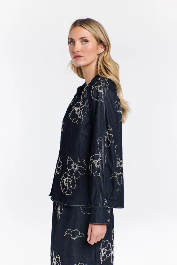 Estelle Sequins Denim Shirt