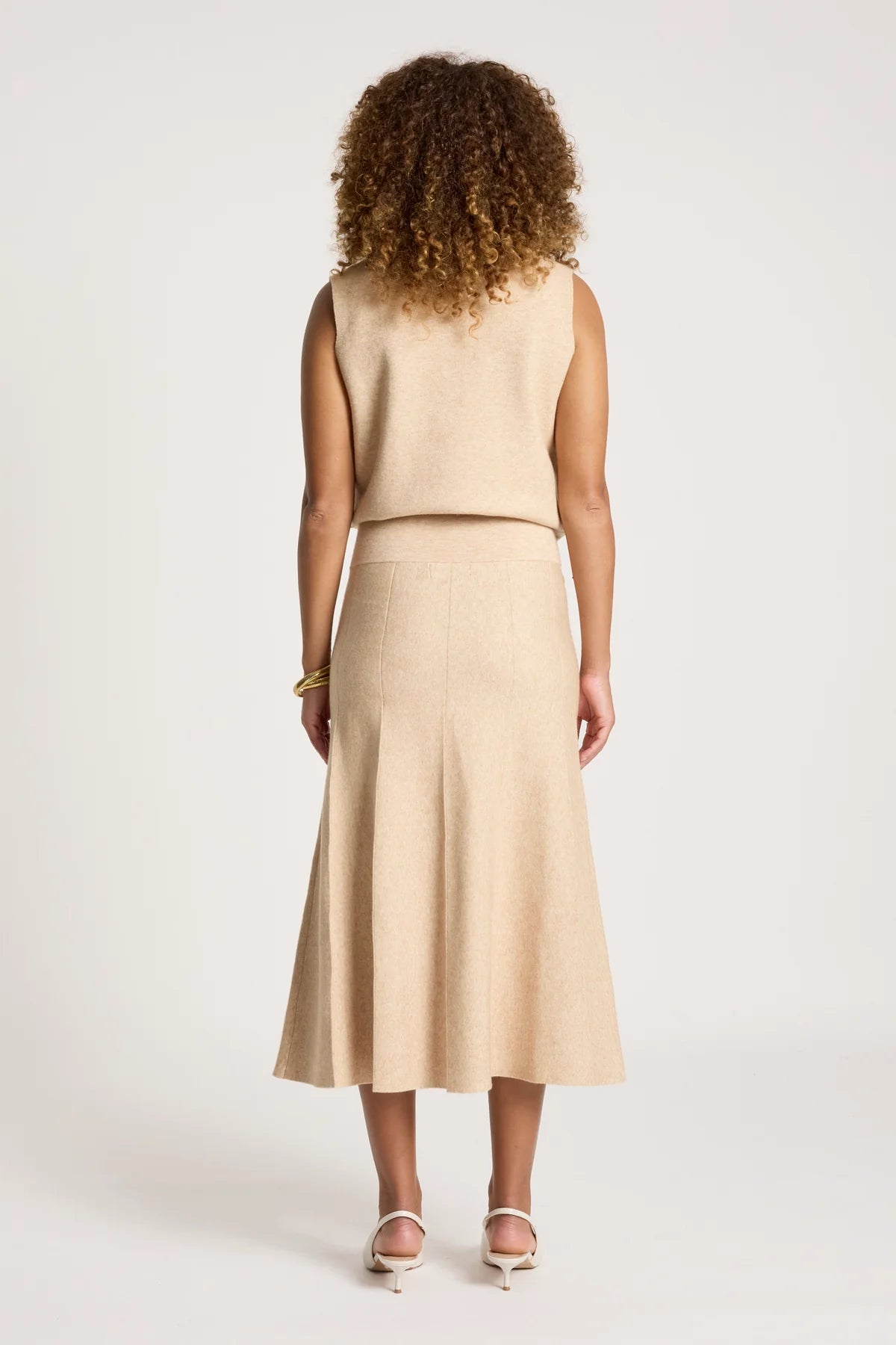 Zala Knit Skirt - Bisque