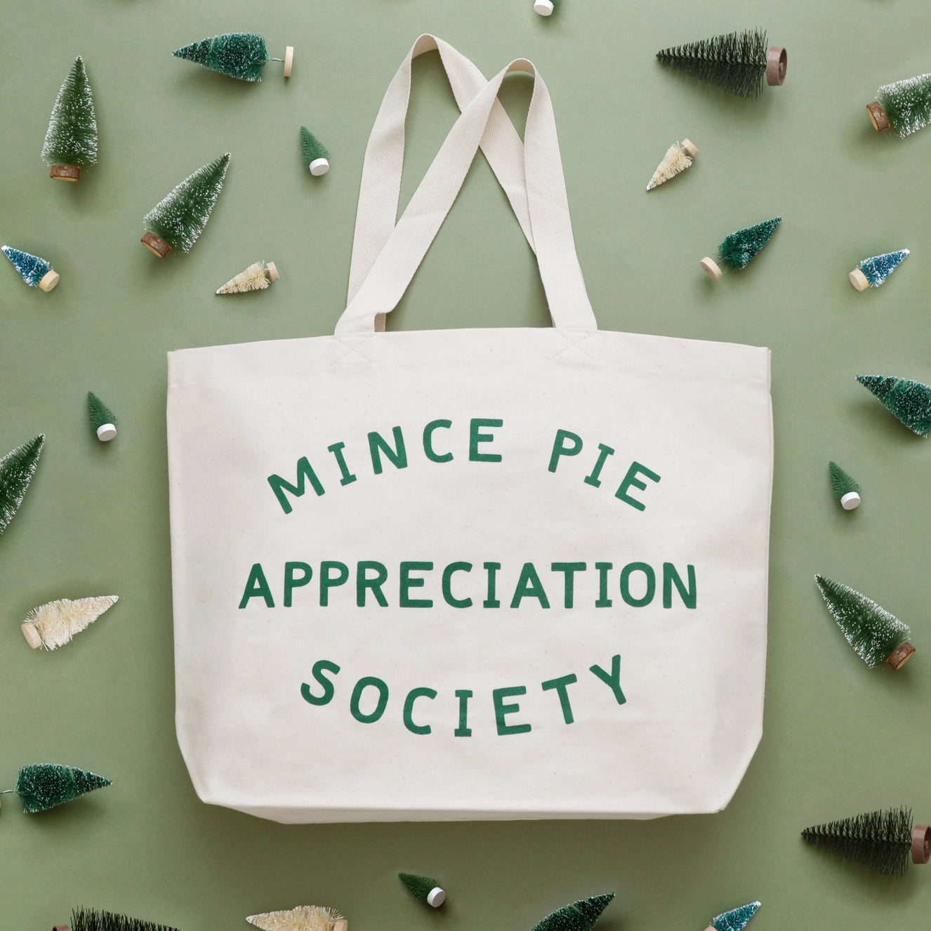 Mince Pie Appreciation Society Tote Bag - Canvas