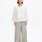Relaxed Linen Cardi - White