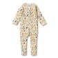 Summer Garden Organic Zipsuit with Feet