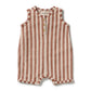 Cherry Cola Stripe Organic Terry Growsuit