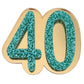 40 Birthday Brooch (Gold / Green)