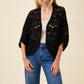 Maggie Crochet Cape - Black (One Size)